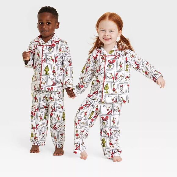 Dr. Seuss Grinch Pajamas Pant Shirt Set Family Christmas 18 months - Picture 3 of 3